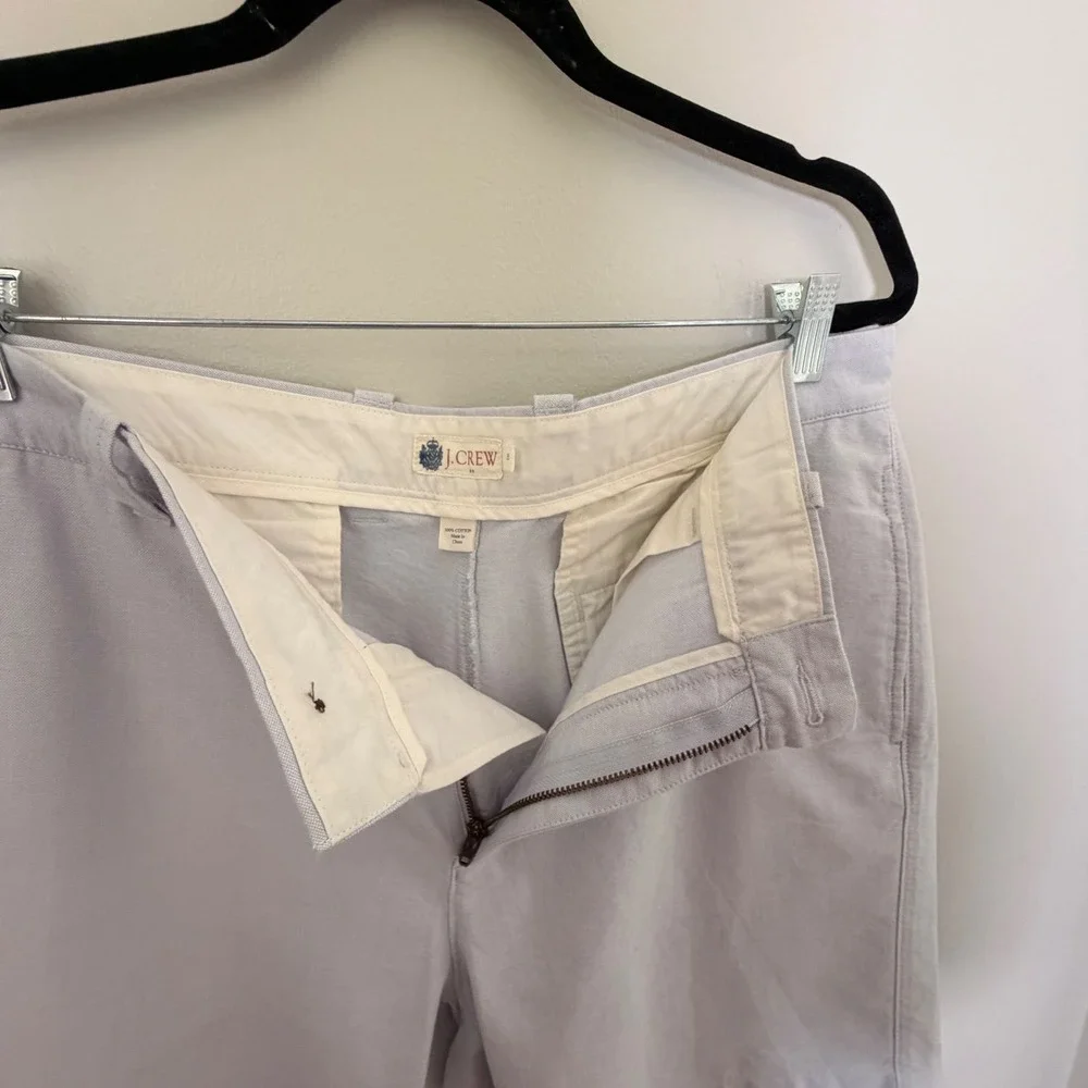 J. Crew Coastal Preppy Cotton Blue Chino‎ Shorts (35) Soft Lightweight Nautical